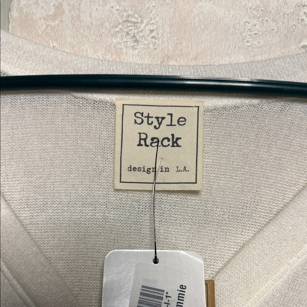 Style Rack Ivory Button-Up Sweater - Picture 2 of 2